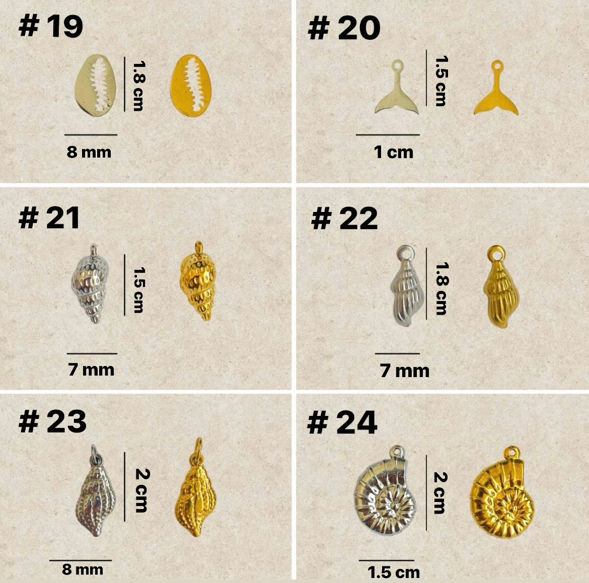 Sea charms 1 - 24