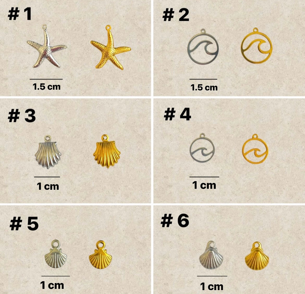 Sea charms 1 - 24