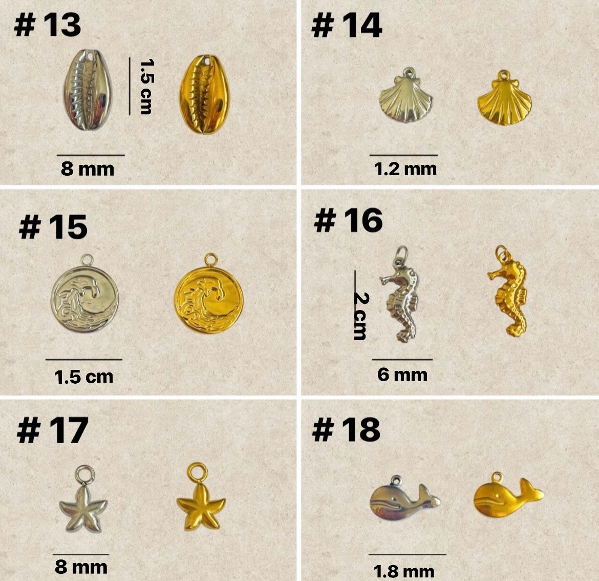 Sea charms 1 - 24