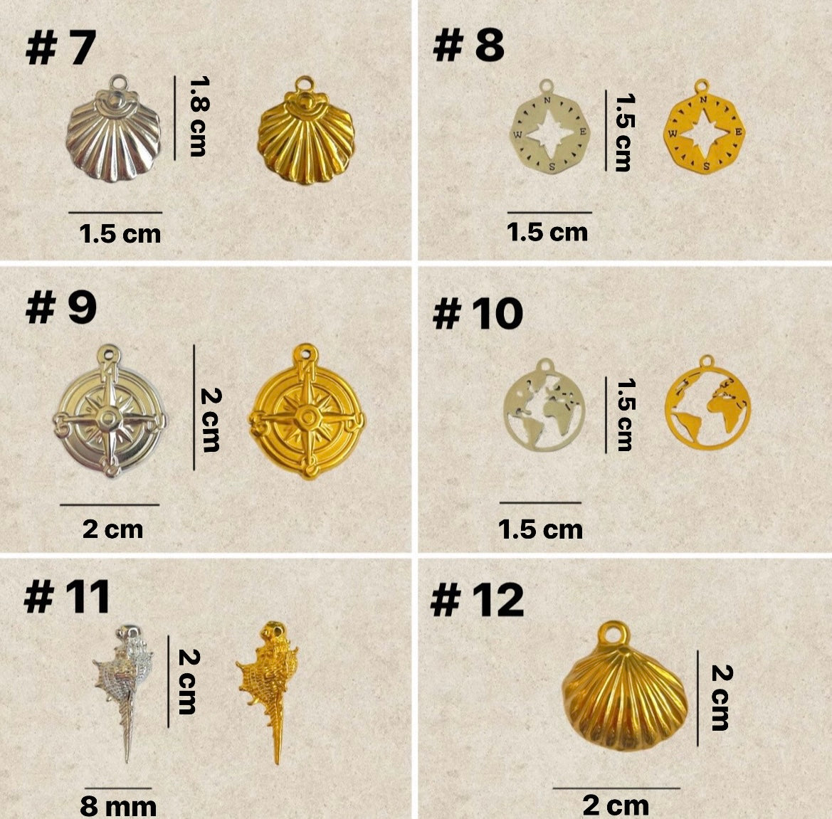 Sea charms 1 - 24