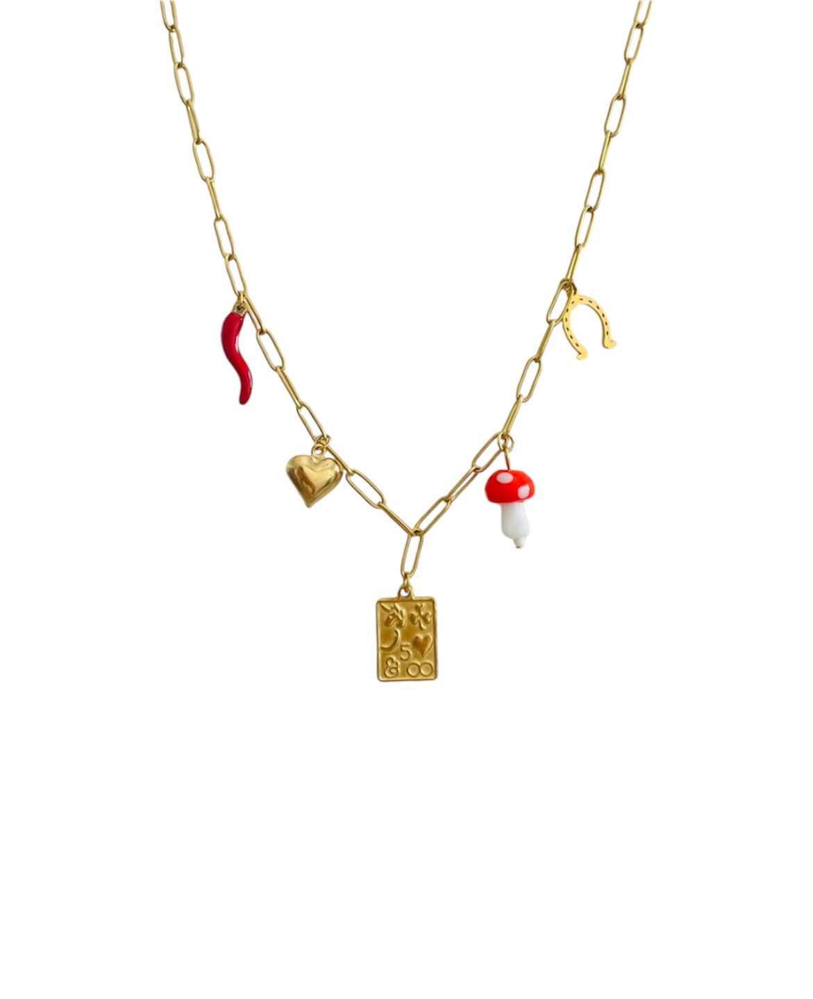 Charm Necklace Golden