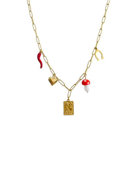 Charm Necklace Golden