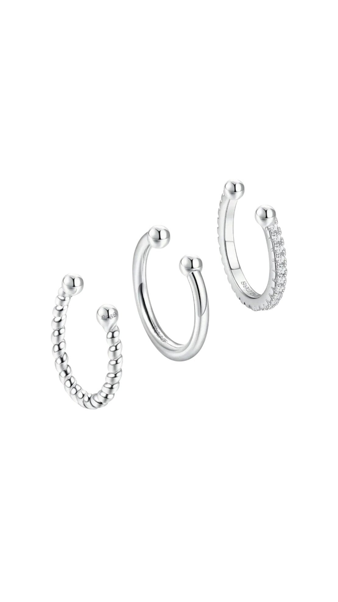 Silver Earcuffs